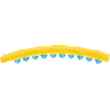HHP022 YELLOW-BLUE HULA HOP 1,45KG 110CM HMS