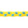 HHP022 YELLOW-BLUE HULA HOP 1,45KG 110CM HMS