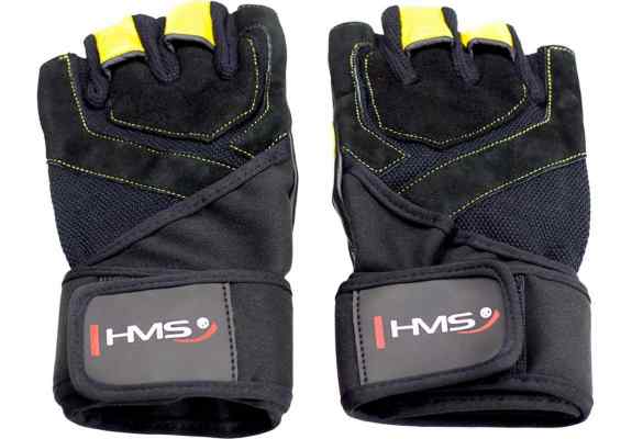 RST01 BLACK/YELLOW ROZM. XL RĘKAWICE NA SIŁOWNIĘ HMS