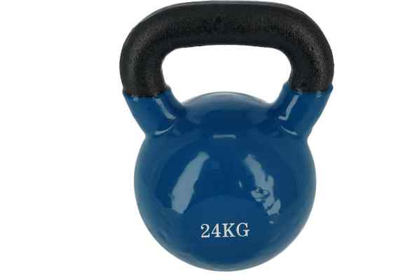 KNL 24 KG BLUE KETTLEBELL ŻELIWNY POKRYTY WINYLEM NN